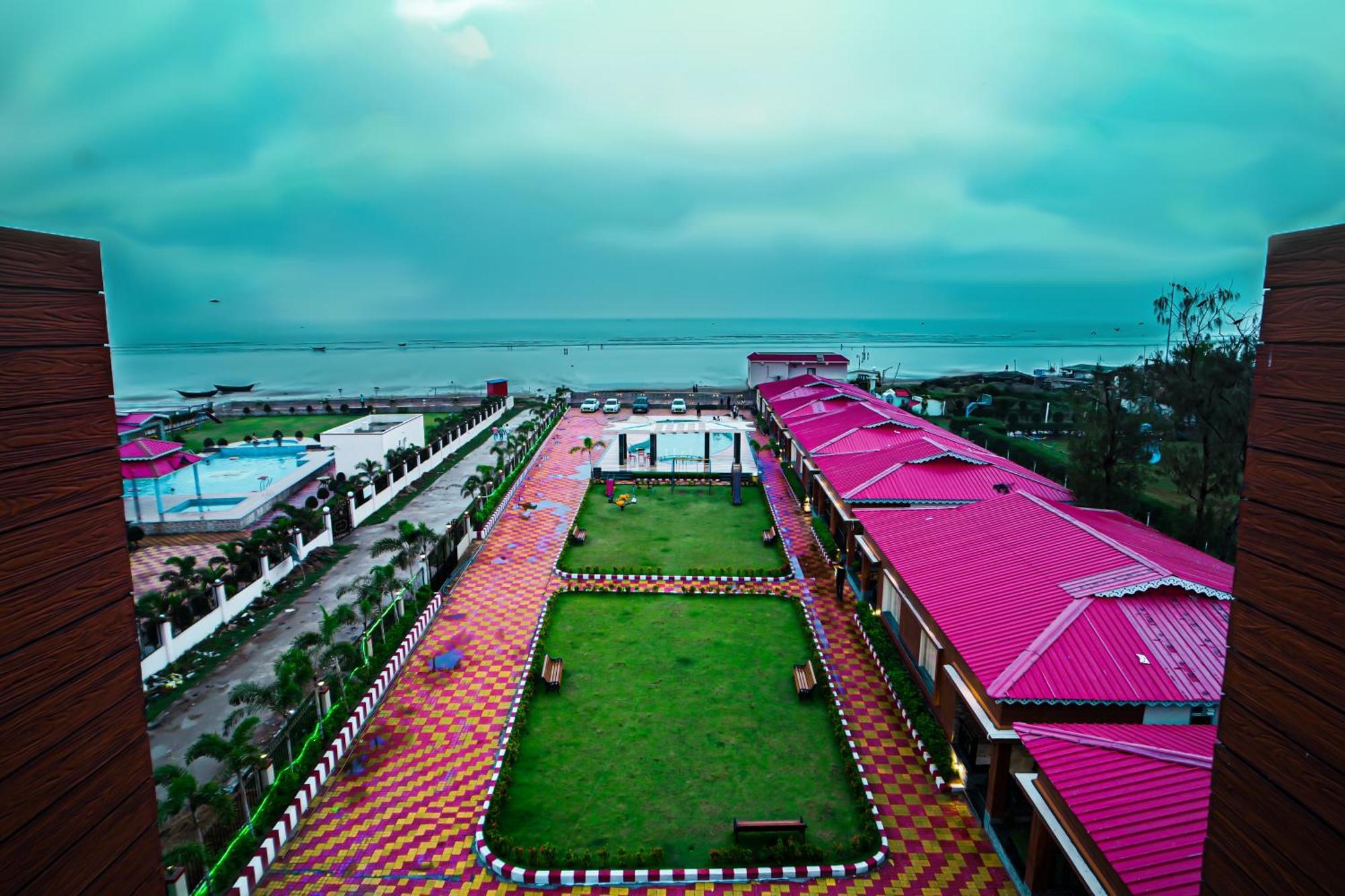 Prasant On Beach Resort !! Lift - Wifi -Restaurant-Parking Facilities-Newly Decorated Room !! Mandarmani Buitenkant foto
